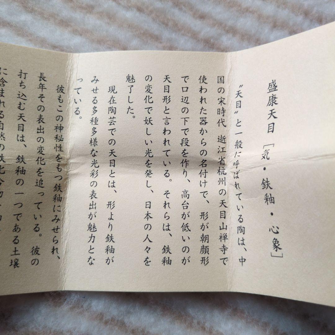 陶器　木村盛康　盃　天目宙