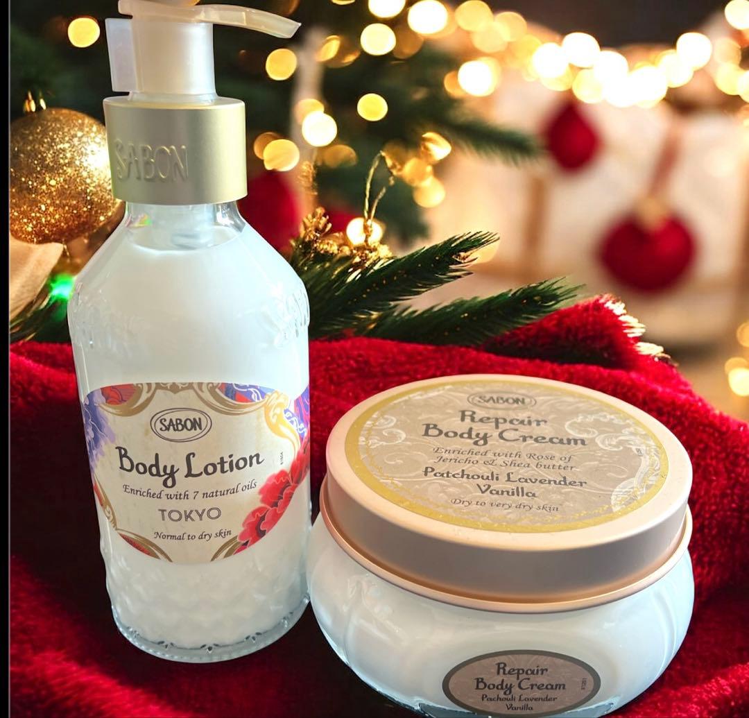 SABON♡ボディローション東京TK＆リペアボディクリームラベンダーバニラ☆新品