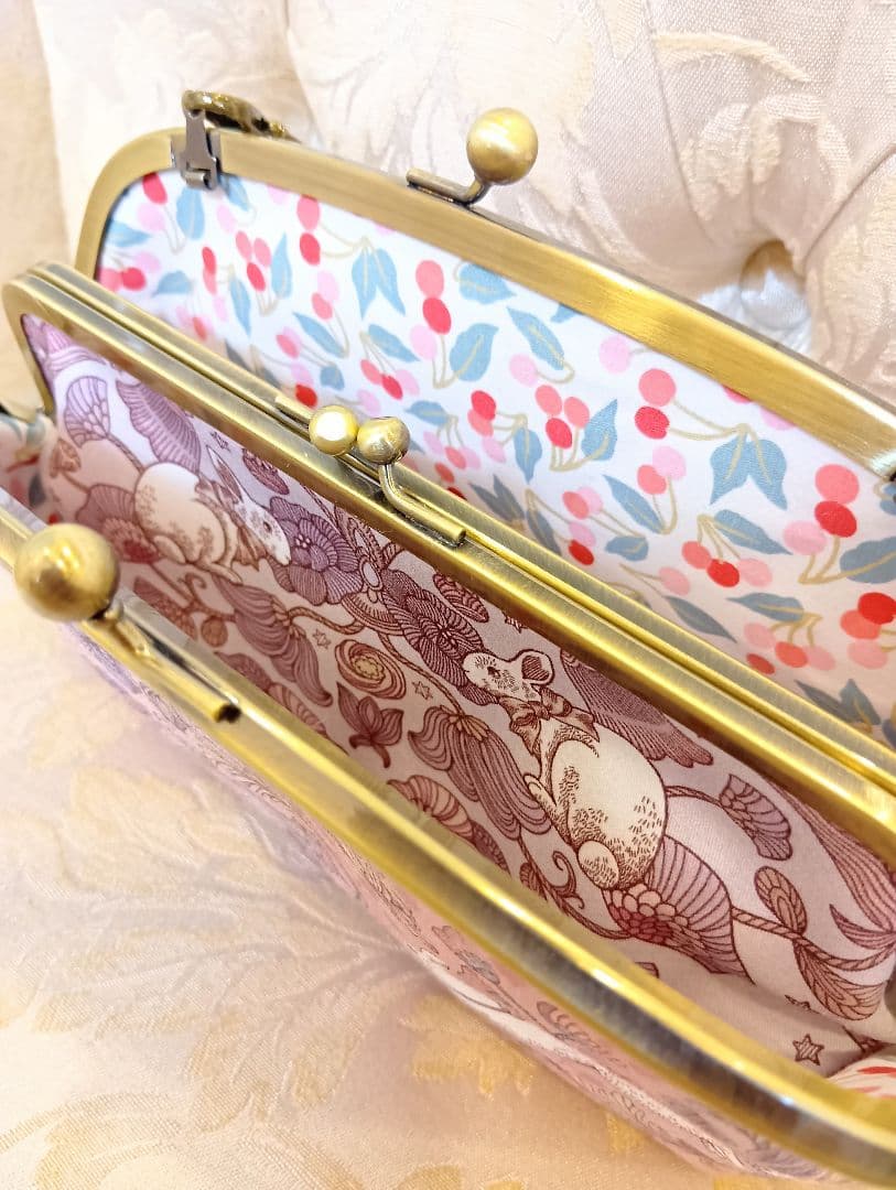 ジョリーフルール☆ポイズンベリーシーフ☆リバティ☆お財布ポーチ☆ハンドメイド
