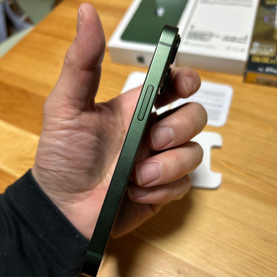 【週末出品】超美品iPhone 13 Mini 128GB グリーン　100%