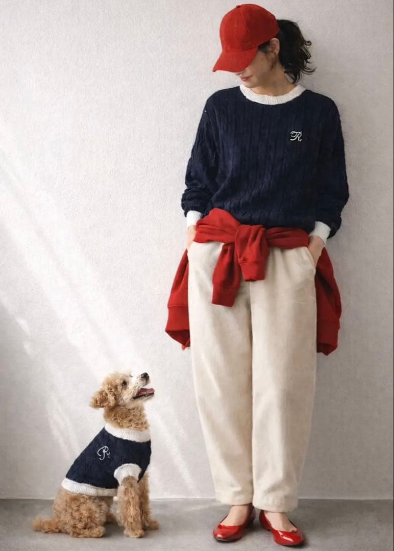 リンクコーデ　犬服 小型犬用　ペットとお揃いコーデ