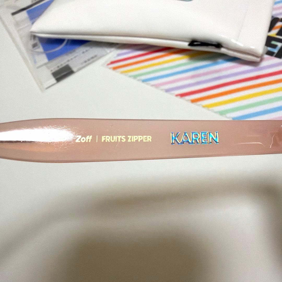 Zoff× FRUITS ZIPPER コラボメガネ　松本かれん