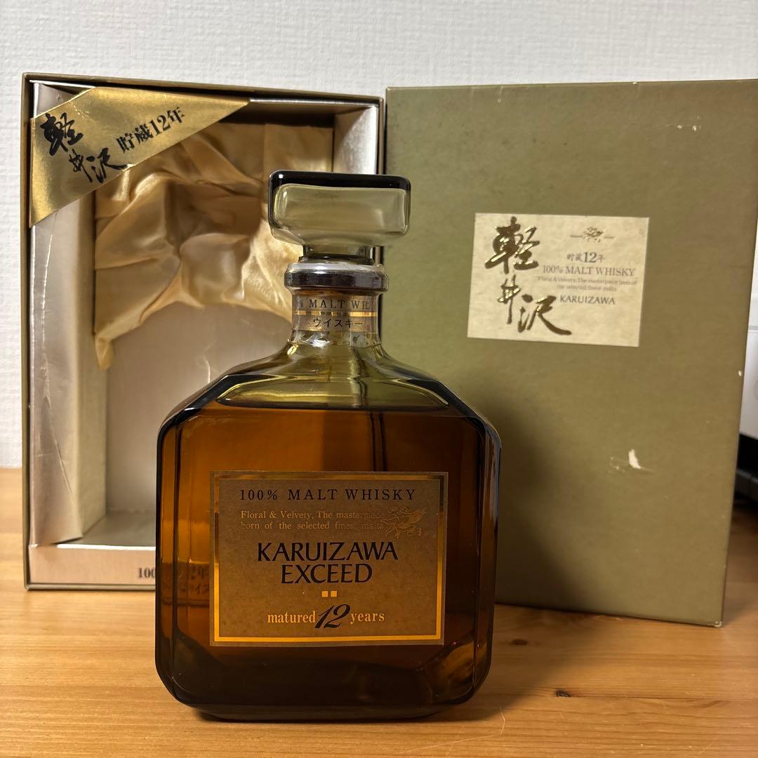 軽井沢12年 100% モルトウイスキー 箱付 メルシャン 国産 古酒 (1)