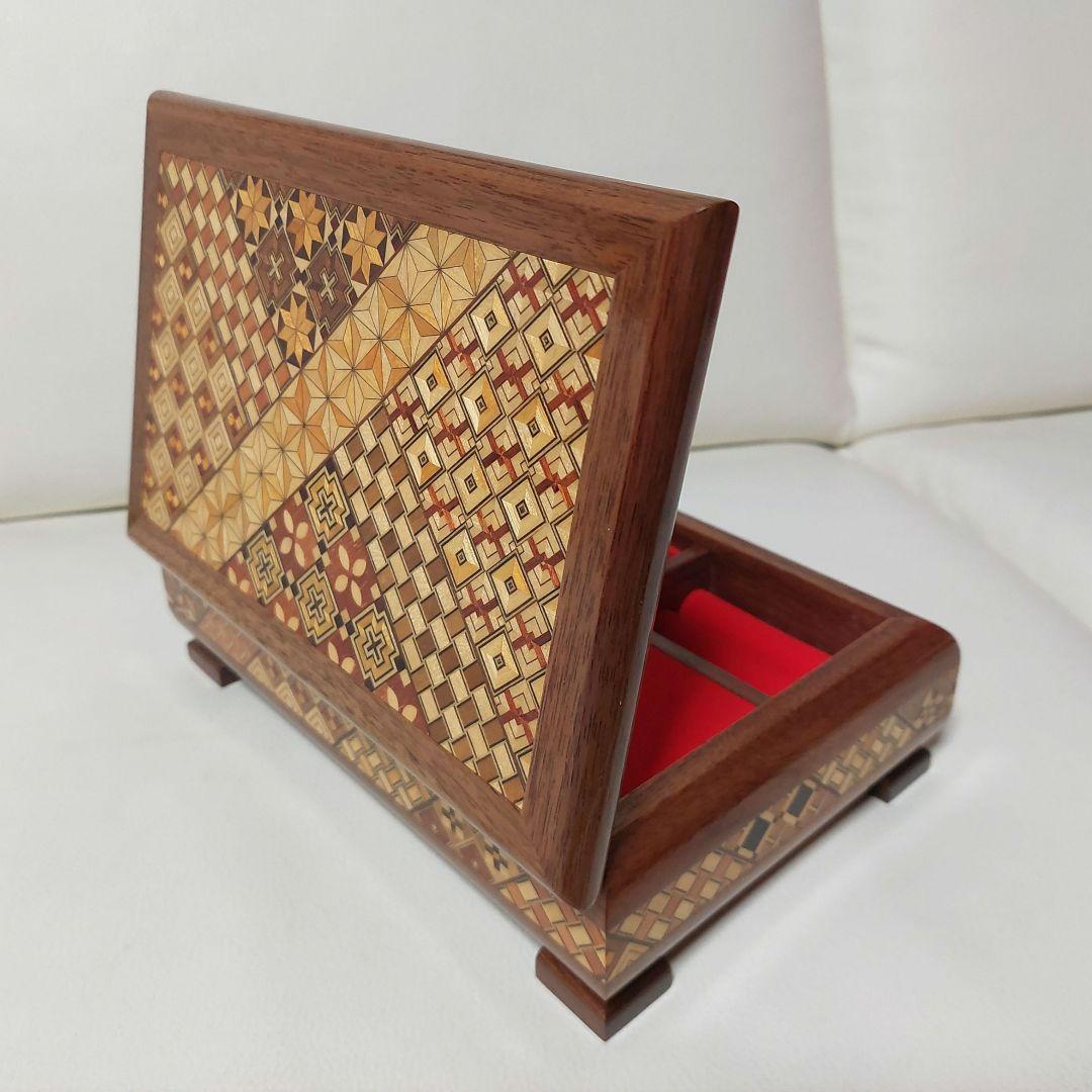 ◆新品 寄木細工 宝石箱 オルゴール いい日旅立ち 元箱有り