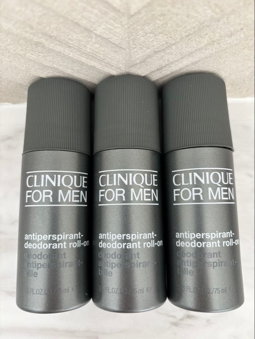 【新品未使用】CLINIQUE FOR MEN デオドラントロールオン 3本