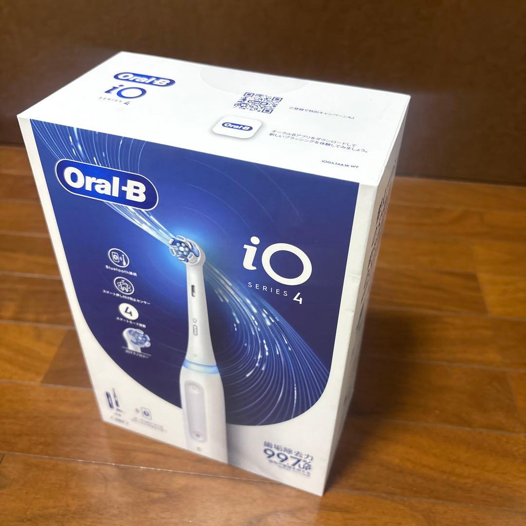 オーラB io4 クワイトホワイト 電動歯ブラシ 新品 未開封
