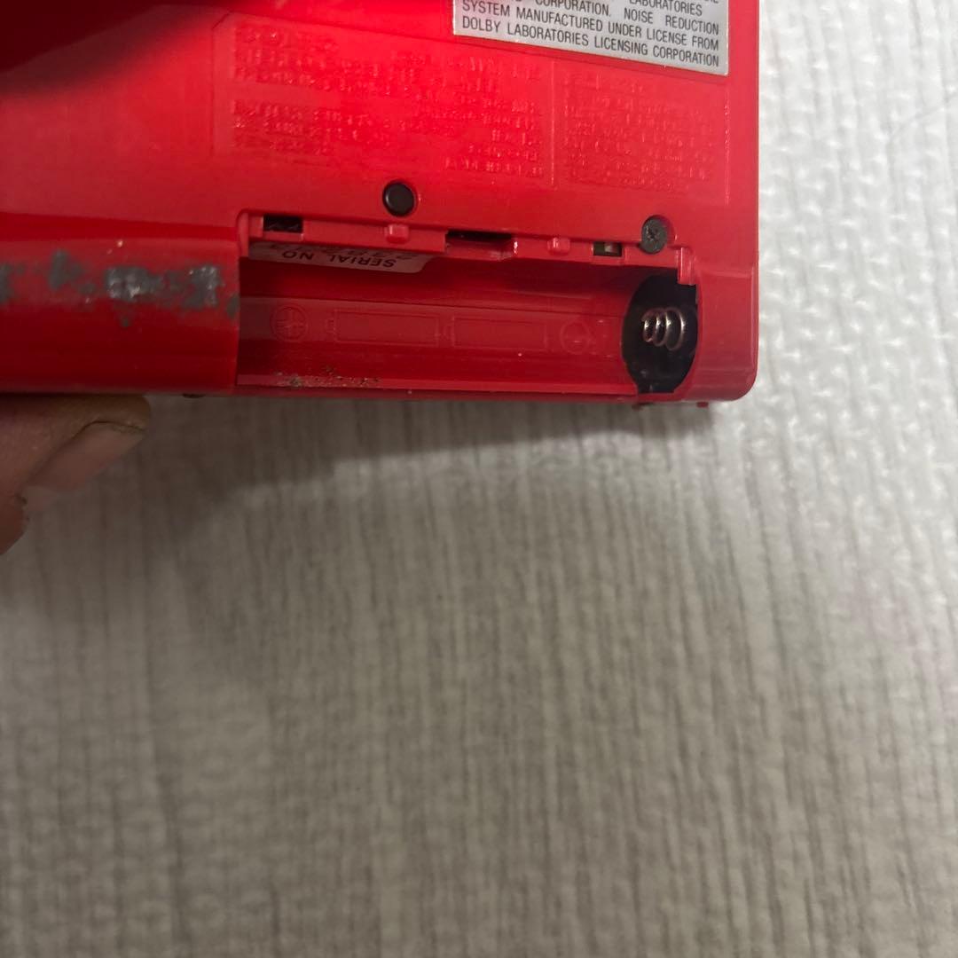SONY WM-F15カセットプレーヤー レッド