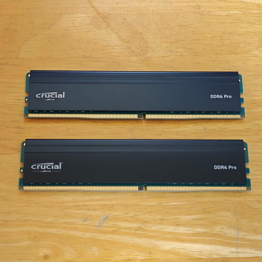 メモリー crucial DDR4 Pro 64GB (2x32GB) 3200MHz