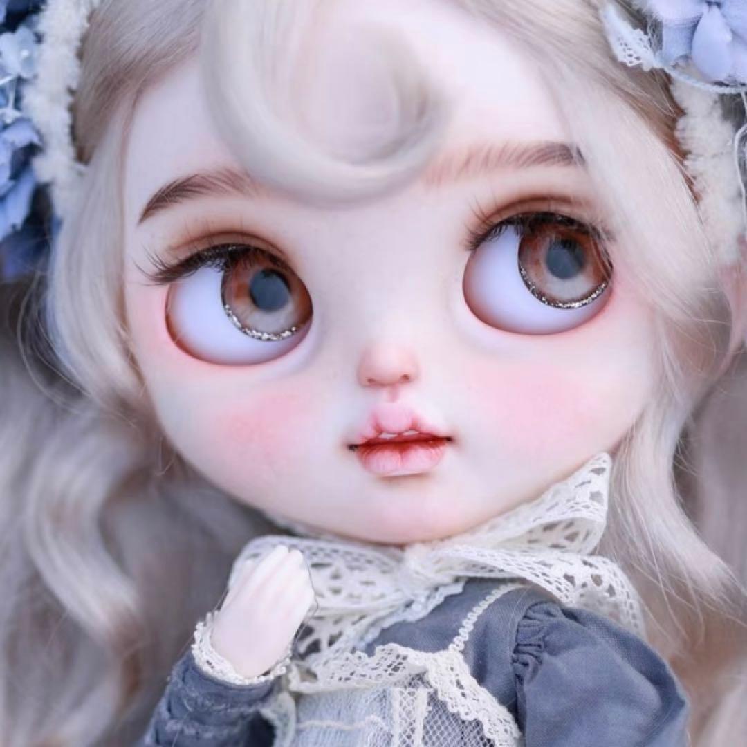 カスタムブライス フルセット かわいい 優しい 作家様 グレーブルー