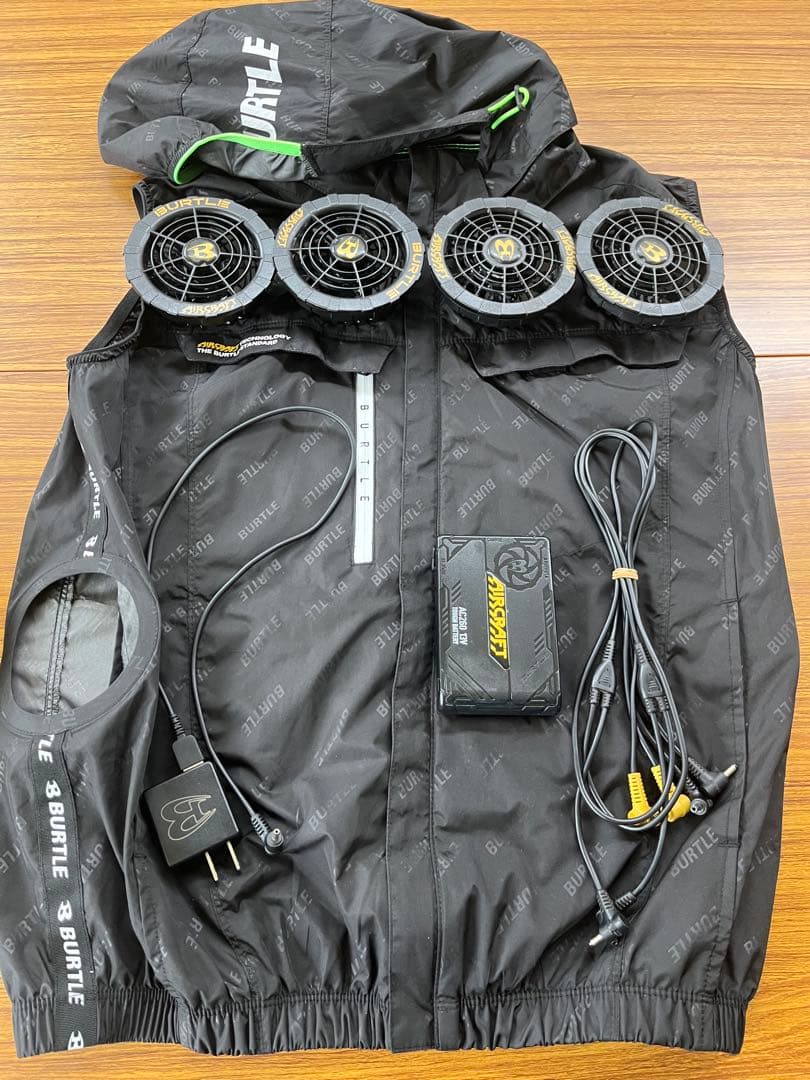 バートル　空調服　13V サイドバック　ファン　バッテリー　セット