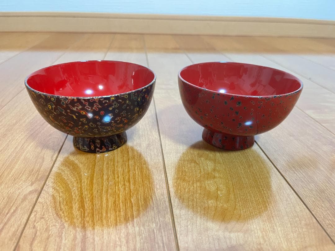【認証番号付き】 津軽塗 漆器 椀＆箸 2客セット【津軽塗夫婦椀・津軽塗夫婦箸】