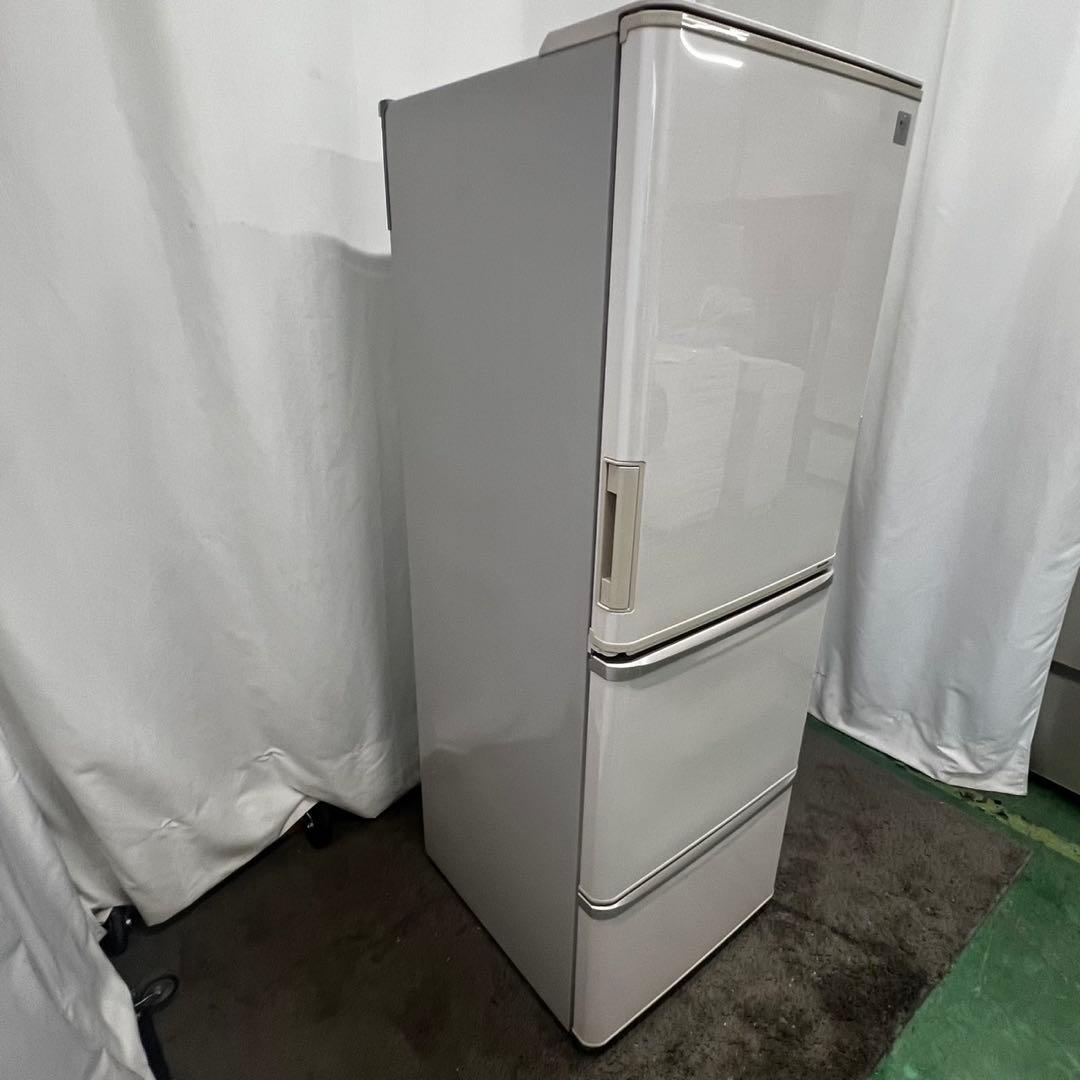 K911⭕️冷蔵庫　大型　350ℓ 両開き　シャープ　どっちもドア　設置無料　安い