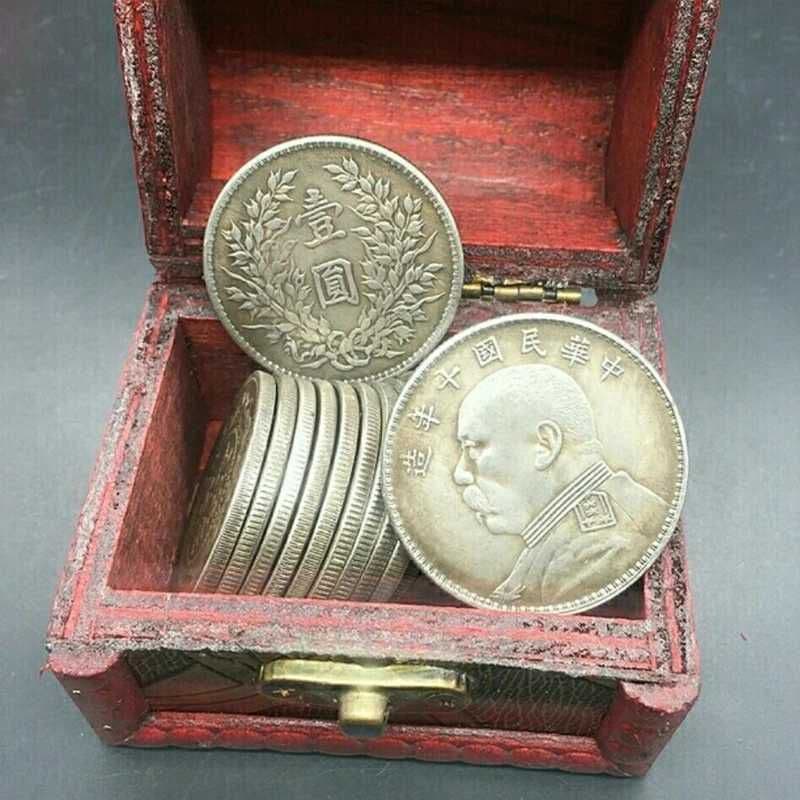 中国民国銀貨27枚，古箱コレクション，骨董品