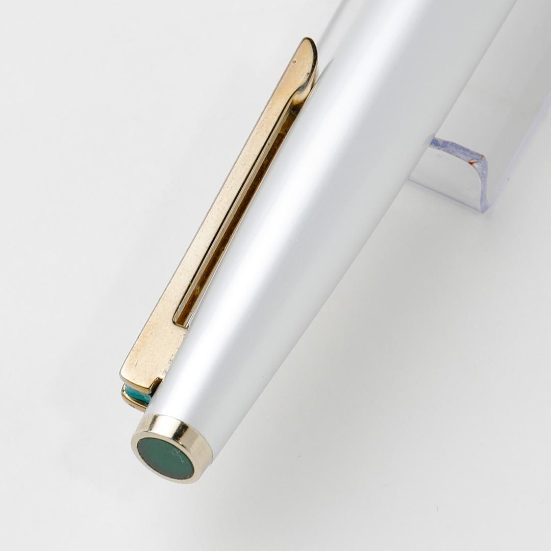 【未使用】 プラチナ万年筆 ポケット 22K シルバー＆グリーン 年代物 C