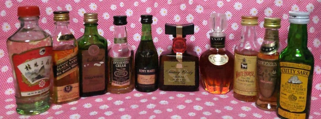 ✿ミニボトル ウイスキー & お酒、★古酒１０本セット★新品未開栓★