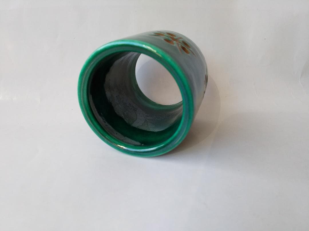 青釉 利休梅 蓋置 加賀瑞山 作 瑞山 茶道具 茶器 逸品 共箱 新品 未使用品