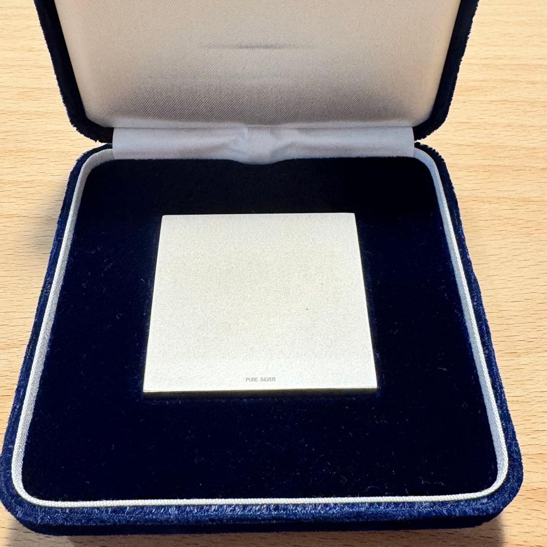 25周年記念 純銀プレート 専用ケース付き126g