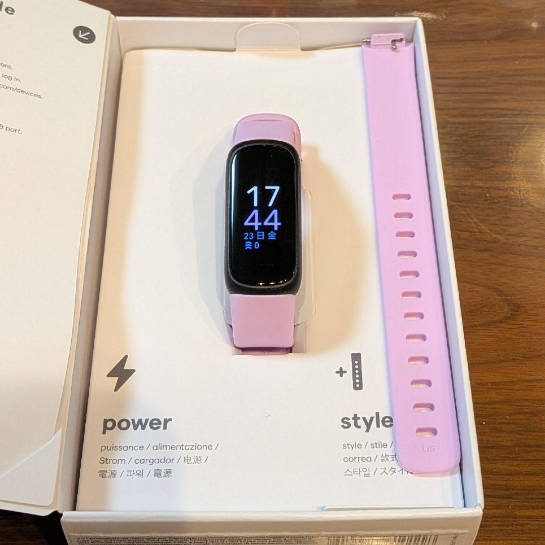 【動作確認済】fitbit inspire3 ライラックブリス/ブラック