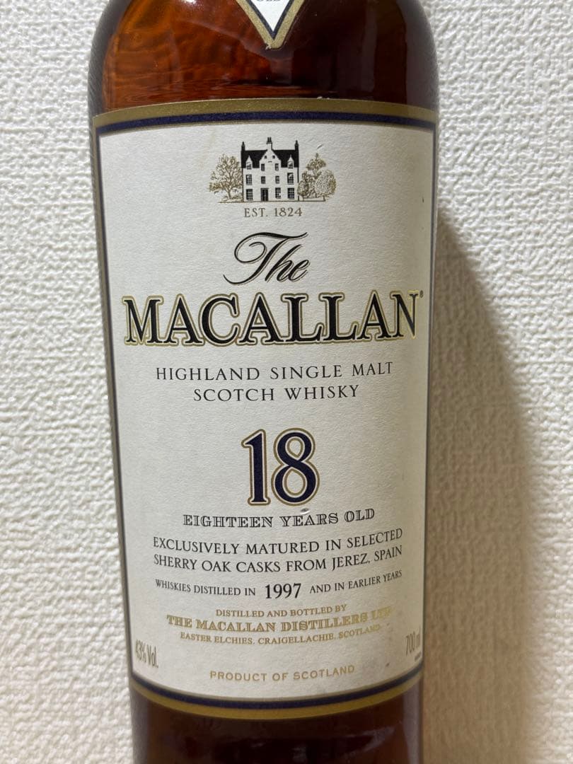 MACALLANマッカラン18年シェリーオークカスク 1997 43％700ml