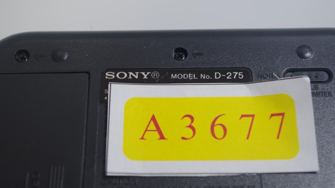 A3677 SONY 　CDプレーヤー D-275
