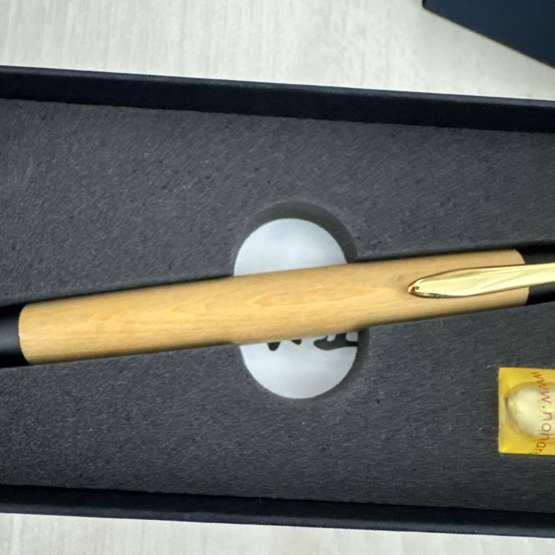 野原工芸　木曽ひのき　ゴールド　シャープペンシル0.5
