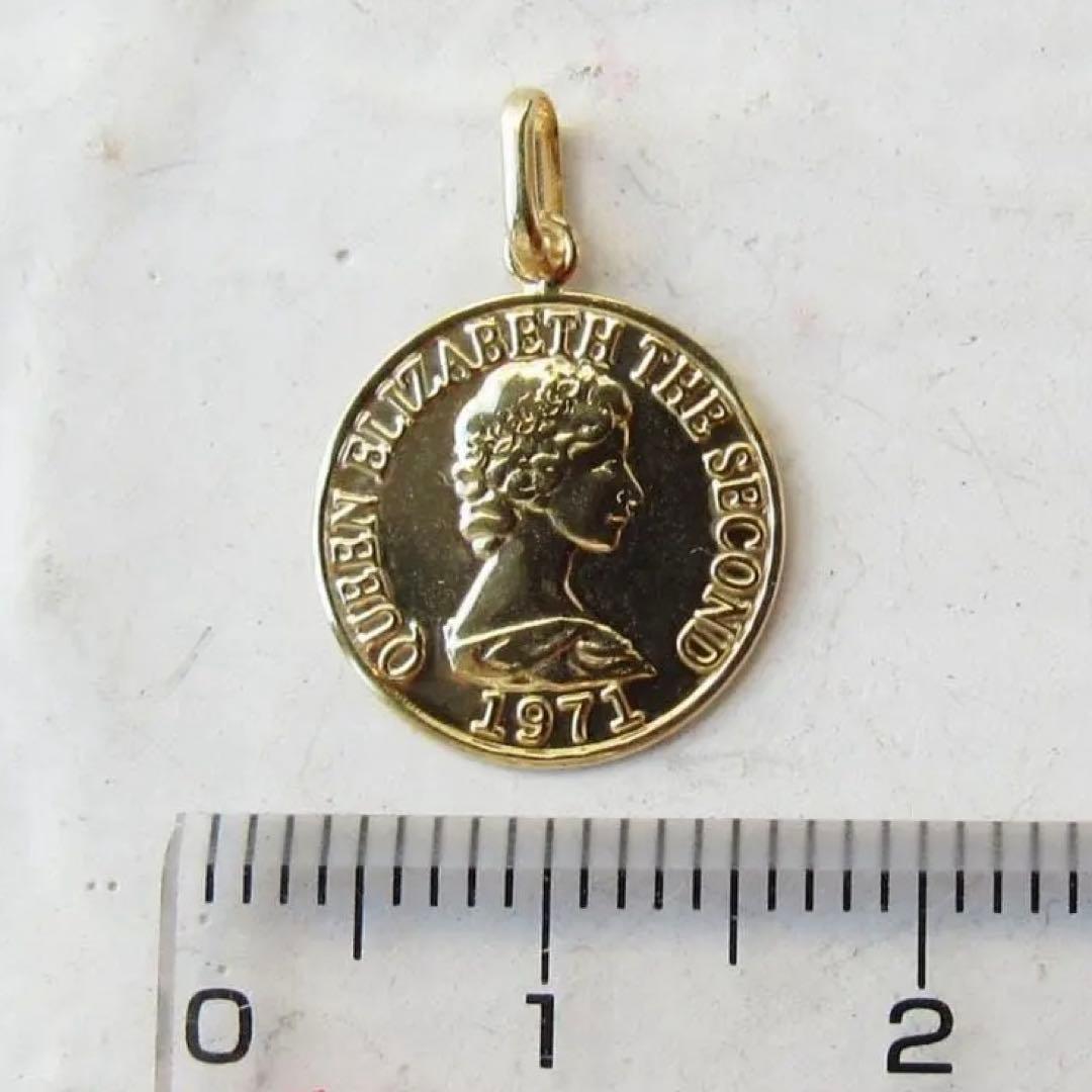 18k ネックレス トップ  刻印 本物 18金 k18 トップ L