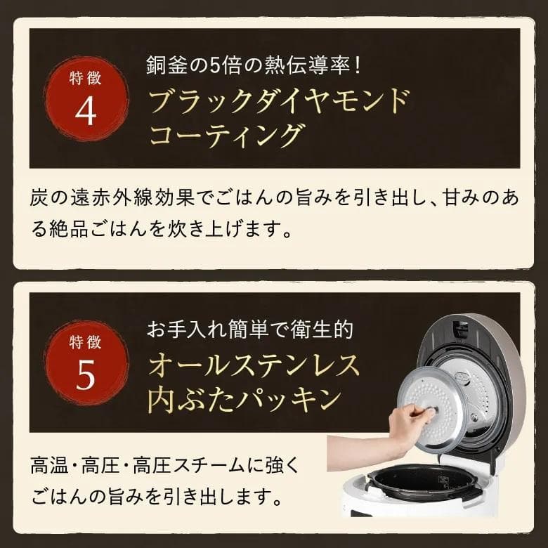 【新品未使用】CUCKOO 圧力名人 炊飯器 CRP-HT0657F　グレー