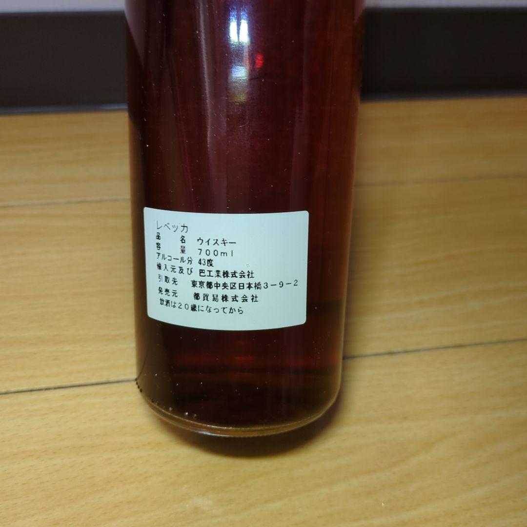 レベッカ 10年 700ml 43%　バーボンウイスキー