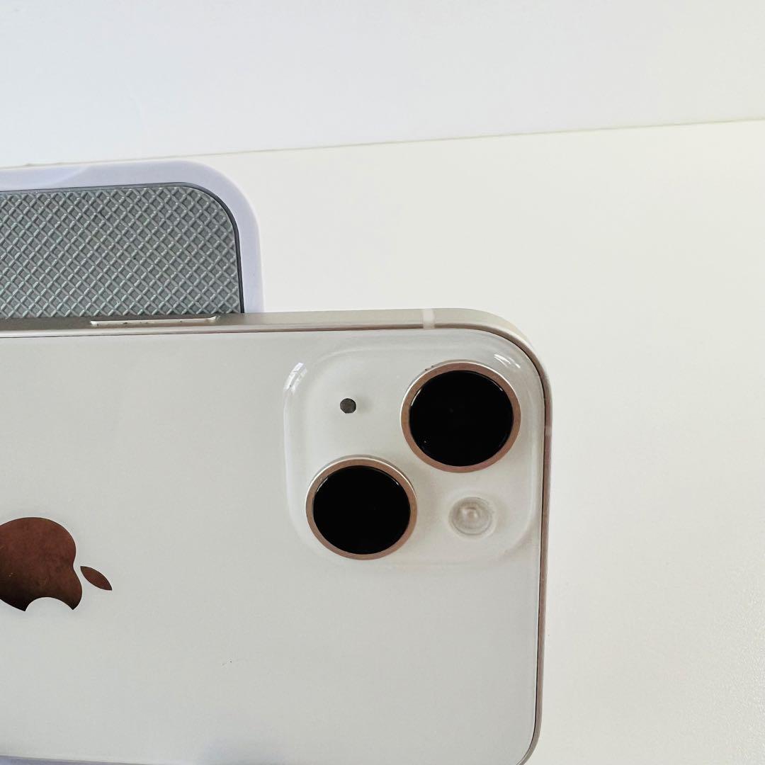 美品　 iPhone14 128GB　バッテリー100％　スターライト　ホワイト
