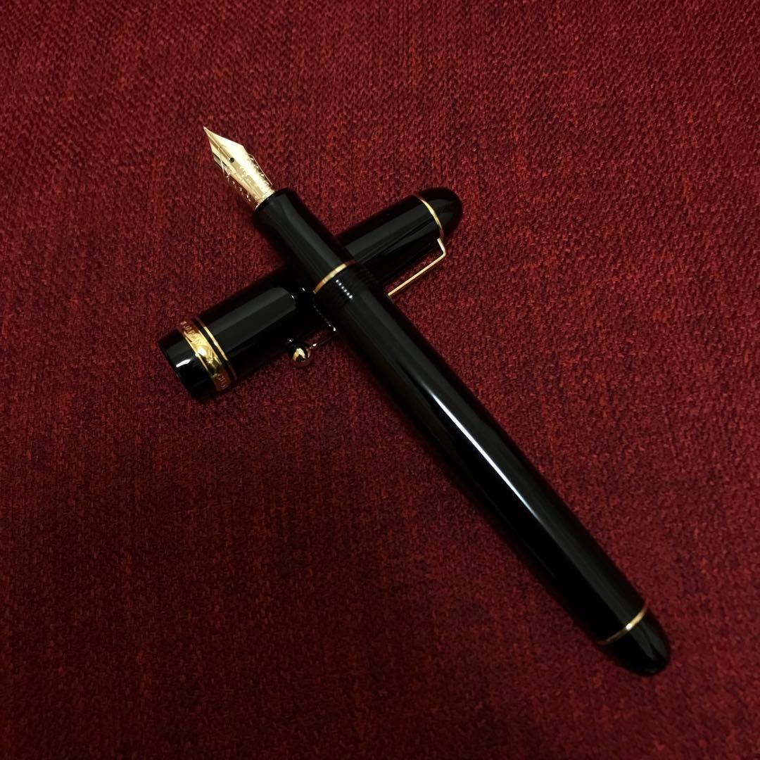 PILOT万年筆 カスタム74中細軟SFM ブラック [美品]