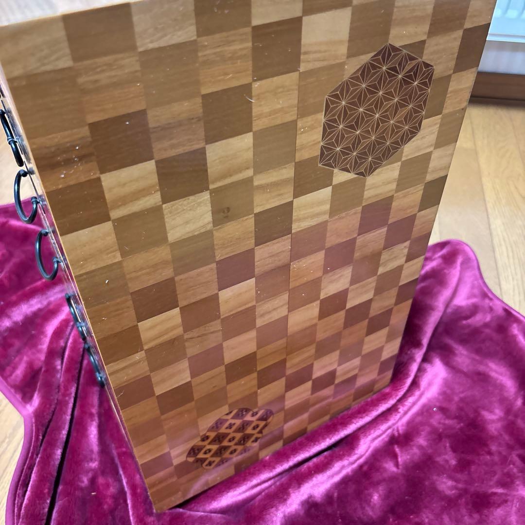 小物入れ箱　箱根寄木細工 7段引き出し
