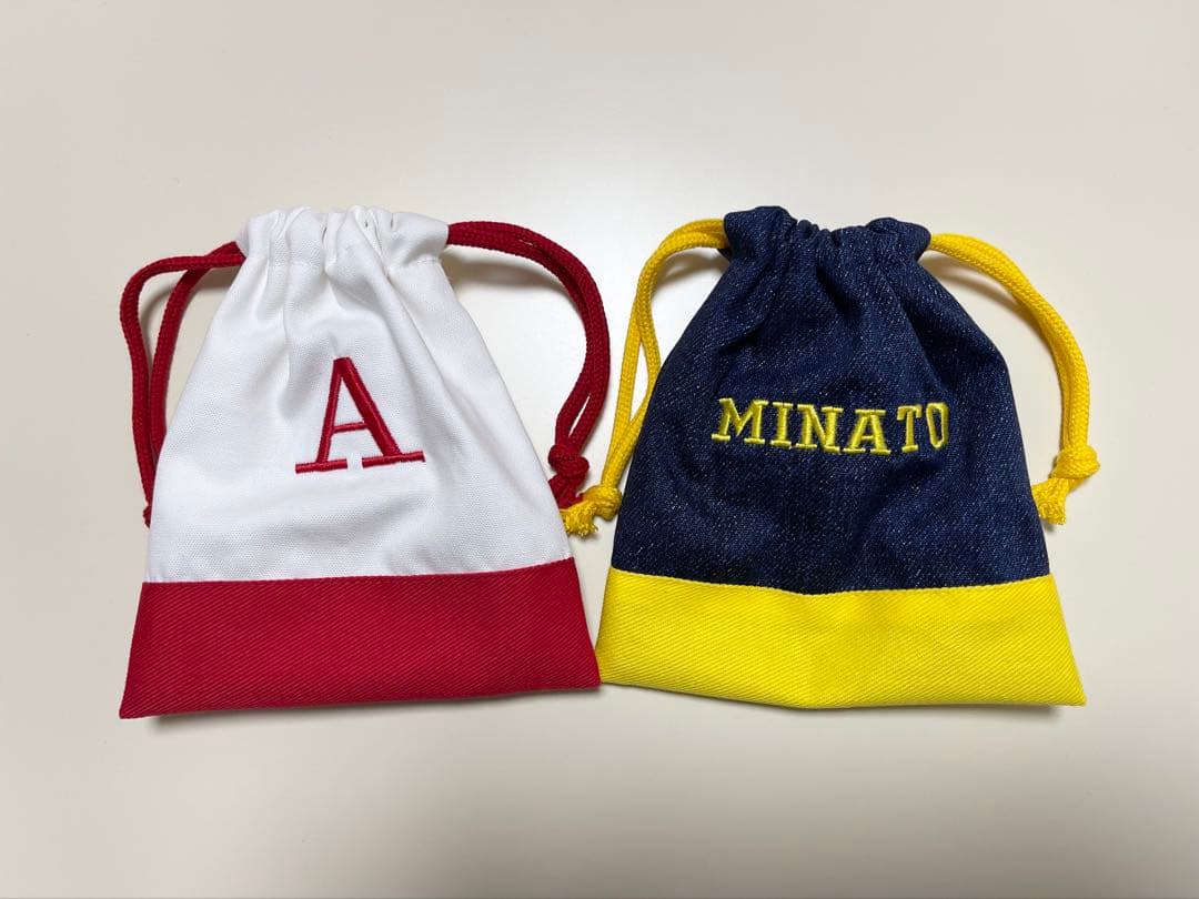 【あー】レッスンバッグ　上履き入れ　コップ袋
