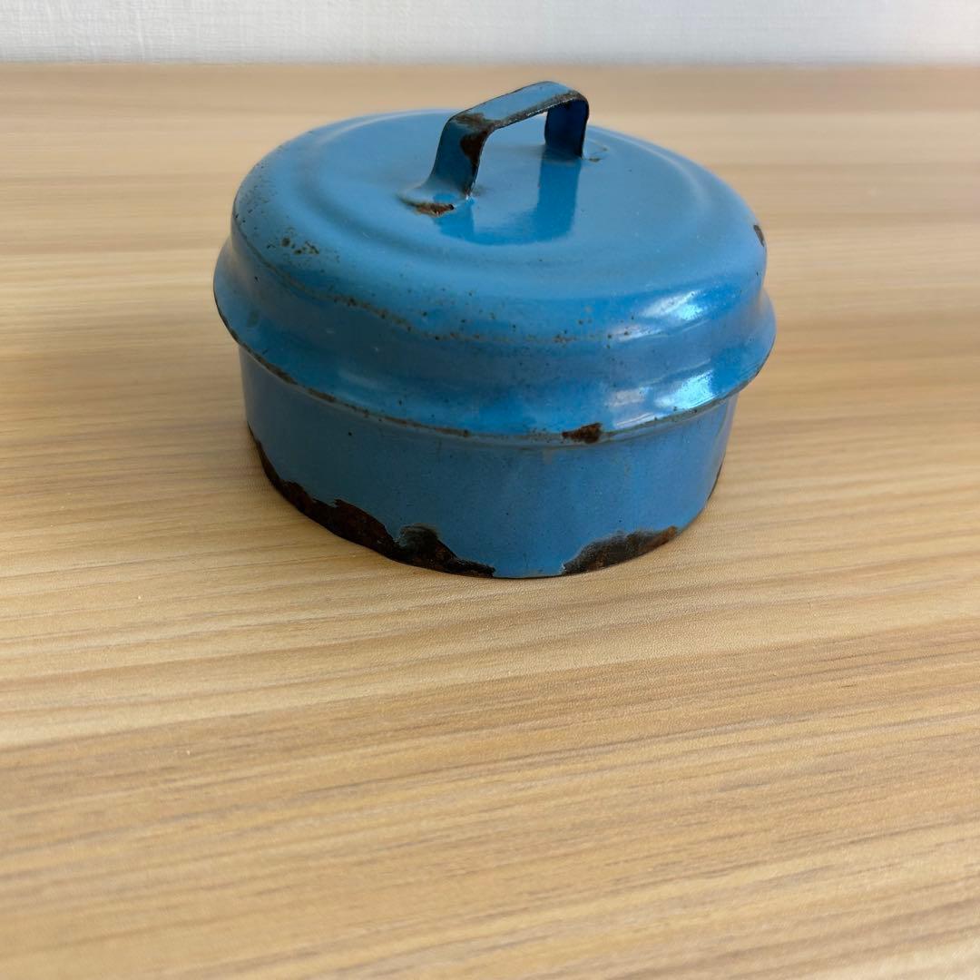 ハンガリー製　Csepel アンティーク　ブリキ　ミルク缶　ブルー　ヴィンテージ