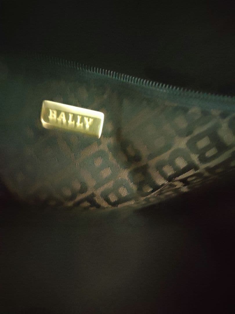 BALLYボストンバッグ黒金バリー小旅行