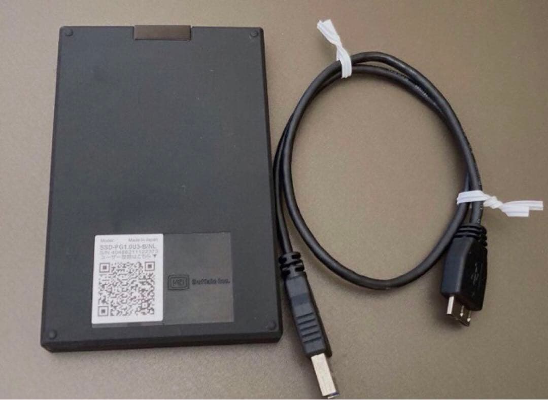 BUFFALO バッファロー　記録保存　外付けSSD