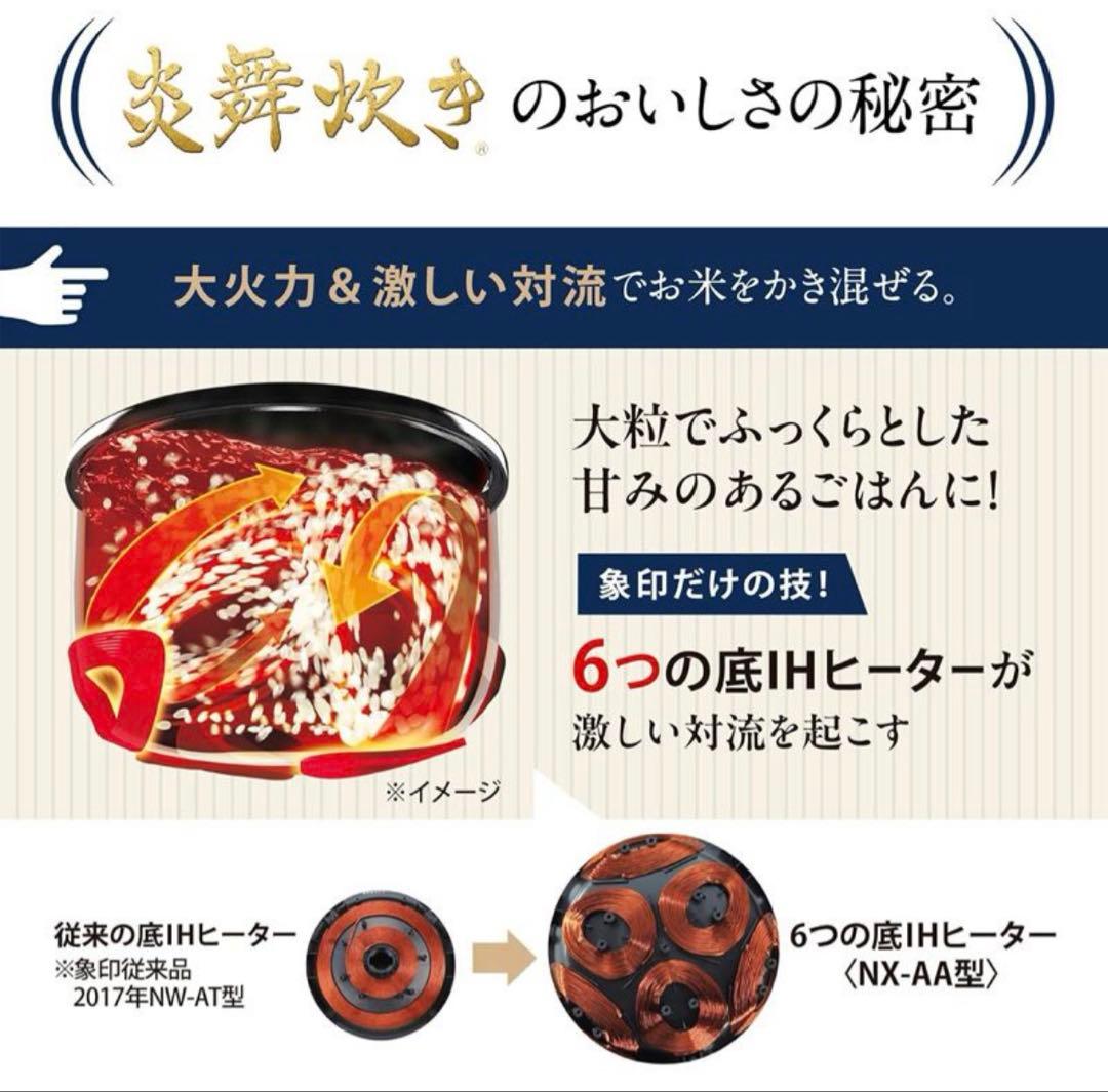 炎舞炊き 最高峰モデル 1升 圧力IH炊飯ジャー　NX-AA18ーBZ 保証付