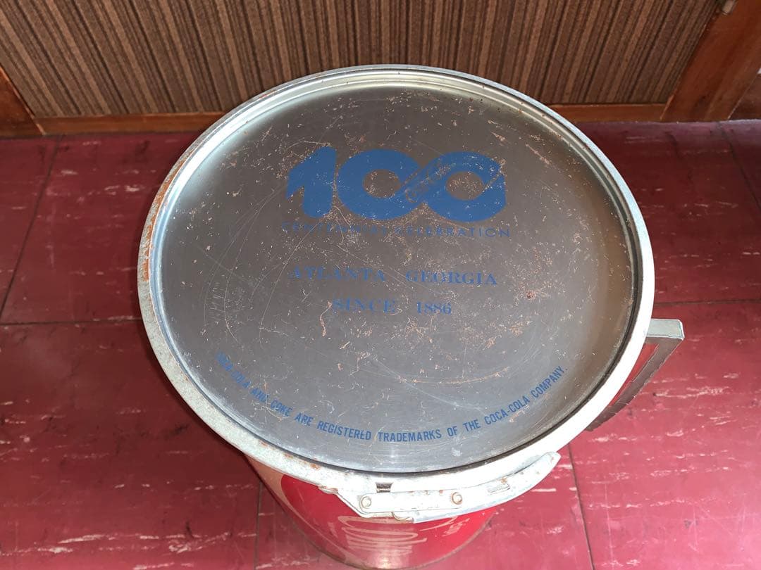 レトロ　1986年製　コカコーラ　100周年記念　クーラーボックス　ビンテージ