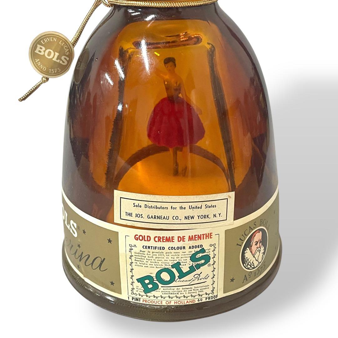 【未開栓】BOLS Gold Creme de Menthe/オルゴール