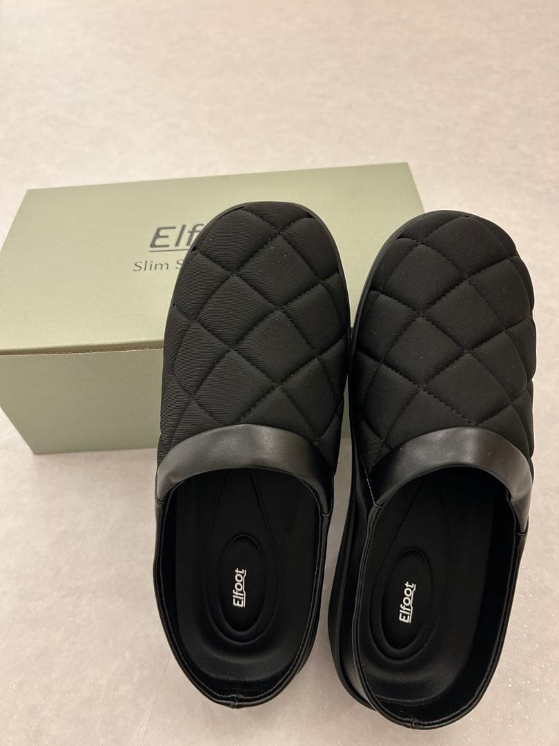【美品】Elfoot スリムスリッポンシューズ　Sサイズ