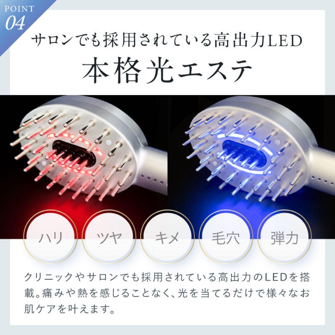 NIPLUX EMSリフトブラシ 美顔器 頭皮ケア 電動ブラシ リフトケア