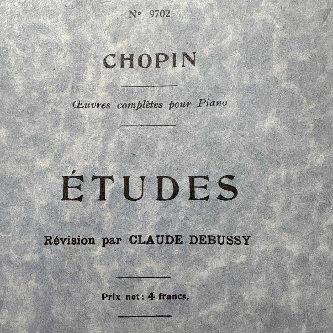 フランス　アンティーク　楽譜　ショパン　1915年