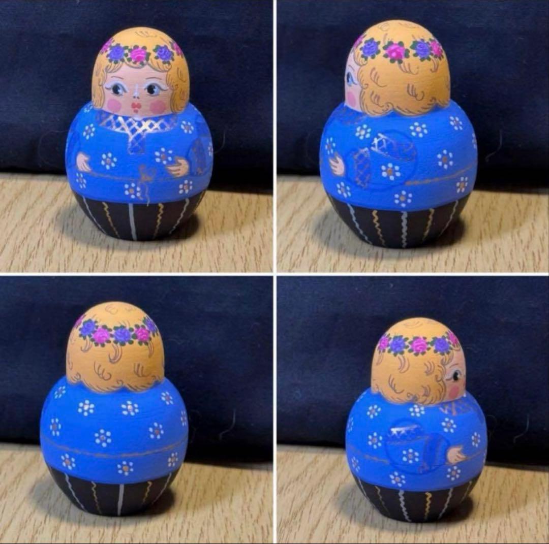ロシア　アーティスト　イリーナ　ミッチィナ作品　 小さなマトリョーシカ　3組。