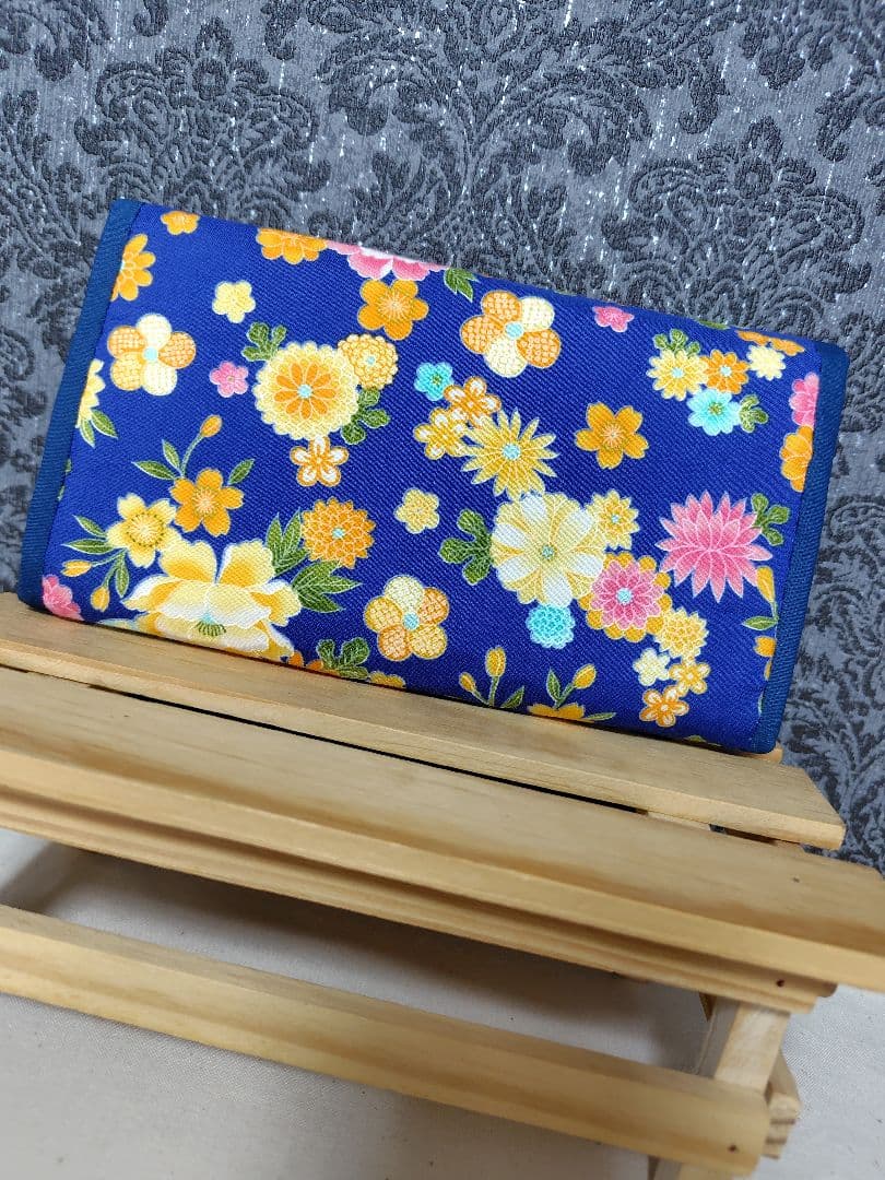 和柄サイドポケット付きバッグ＆長財布セット♡通帳ケースにも♡ 期間限定お値下げ中