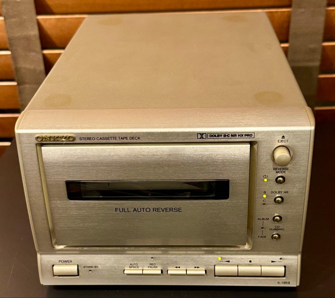 格安美品！整備済動作品オンキョー Onkyo K-185IIカセットデッキ送料込