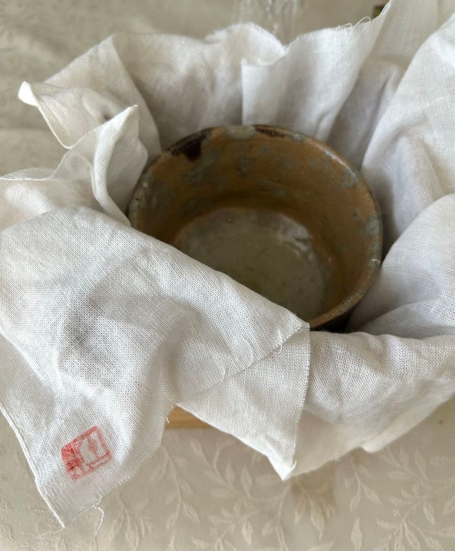 木箱入り　万造作　人形垰　お抹茶用茶器　木箱入り　年代物　アンティーク