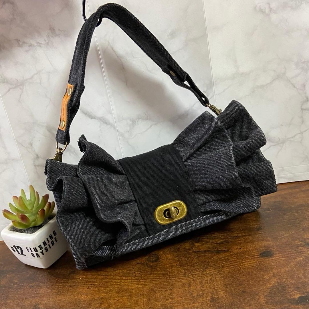専用ページ*デニムリメイク【フリル付き長財布】お財布バッグ ハンドメイド