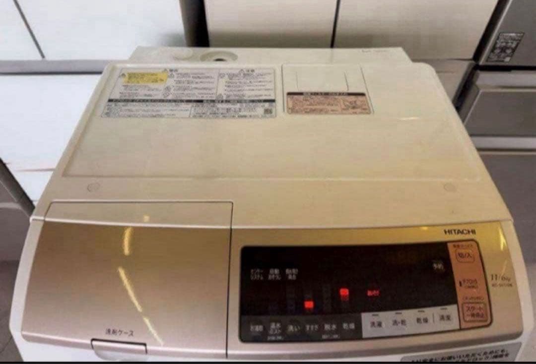 2018年式 11kg6kg HITACHI ドラム式洗濯機BD-SV110BL