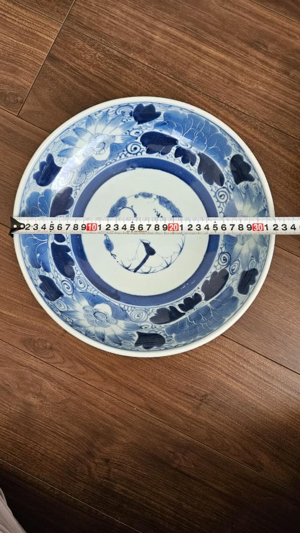 江戸後期 伊万里大皿　染付 直径32cm