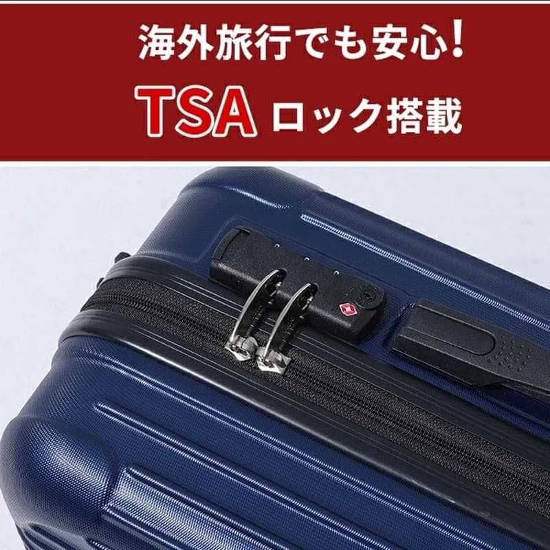 キャリーケース S TSAロック 衝撃吸収 軽量 静穏 キャリーバッグ レッド