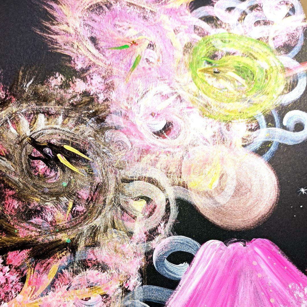 開運絵画　❀龍円舞❀融合　神からのご褒美